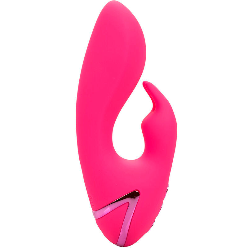 VIBRATORE DOPPIO STIMOLATORE CLITORIDEO, RICARICABILE USB, 10 FUNZIONI DI VIBRAZIONE