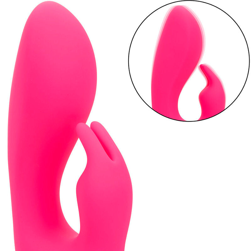 VIBRATORE DOPPIO STIMOLATORE CLITORIDEO, RICARICABILE USB, 10 FUNZIONI DI VIBRAZIONE