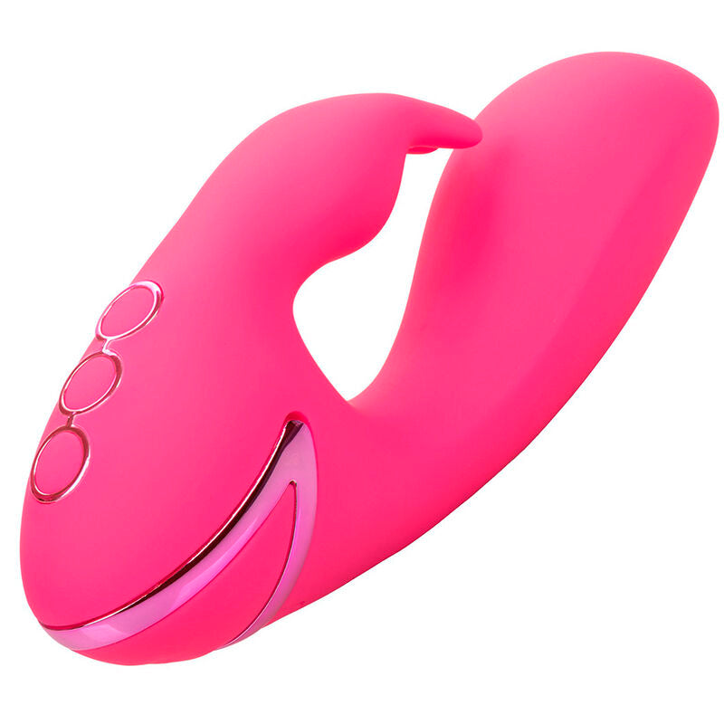 VIBRATORE DOPPIO STIMOLATORE CLITORIDEO, RICARICABILE USB, 10 FUNZIONI DI VIBRAZIONE