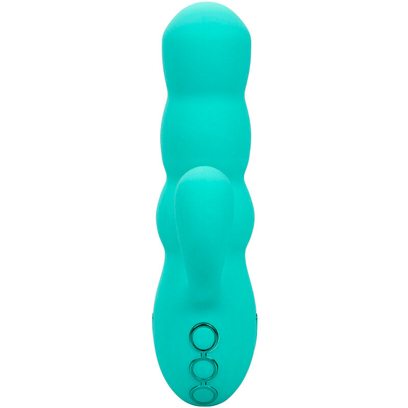 VIBRATORE RICARICABILE CON DOPPIO STIMOLATORE, 10 FUNZIONI DI VIBRAZIONE, SILICONE BODY-SAFE