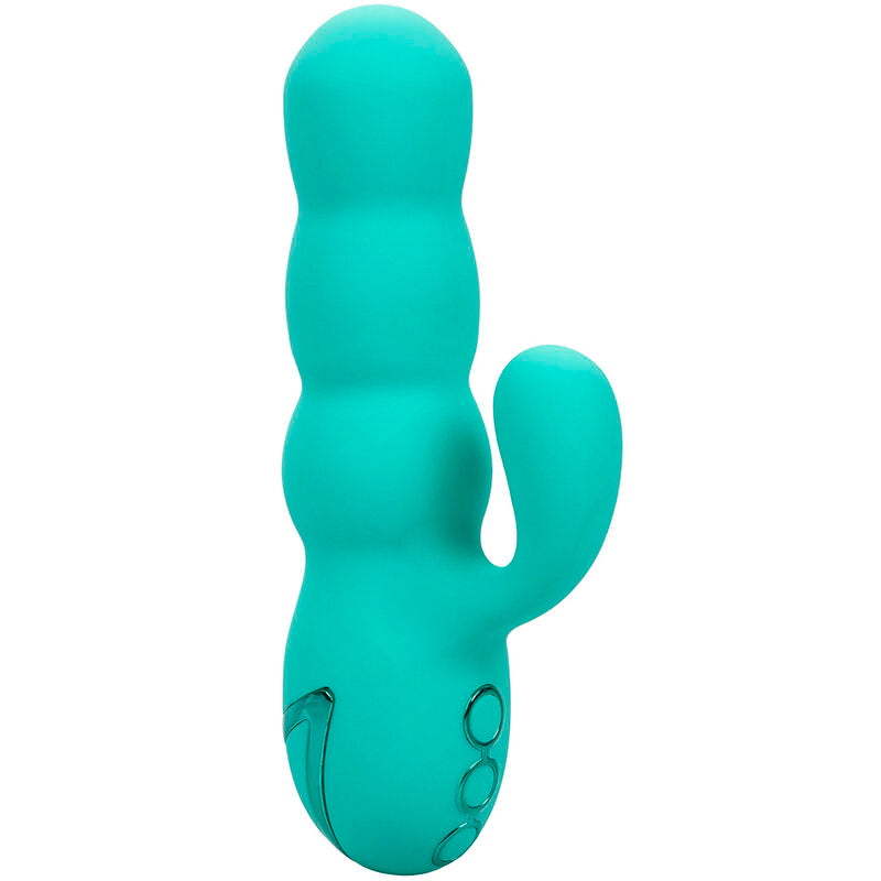 VIBRATORE RICARICABILE CON DOPPIO STIMOLATORE, 10 FUNZIONI DI VIBRAZIONE, SILICONE BODY-SAFE