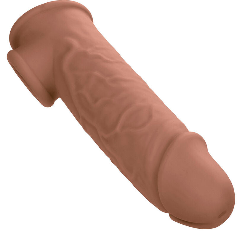 CALEXOTICS - PERFORMANCE MAXX LIFE-LIKE EXTENSION 7 CON CINGHIA TESTICOLI MARRONE