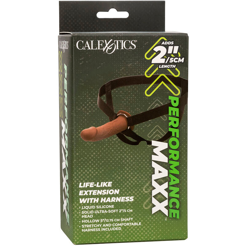 PROLUNGA PENE CON HARNESS PERFORMANCE MAXX LIFE-LIKE CARAMEL