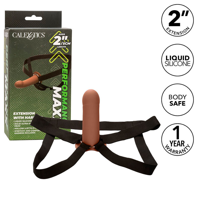 CALEXOTICS - PERFORMANCE MAXX PROLUNGA CON IMBRACATURA MARRONE