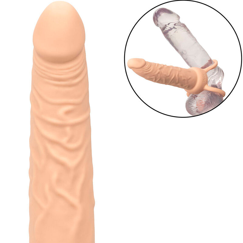 CALEXOTICS - PERFORMANCE MAXX ANELLO DOPPIO CON PROLUNGA VIBRANTE COLORE CHIARO