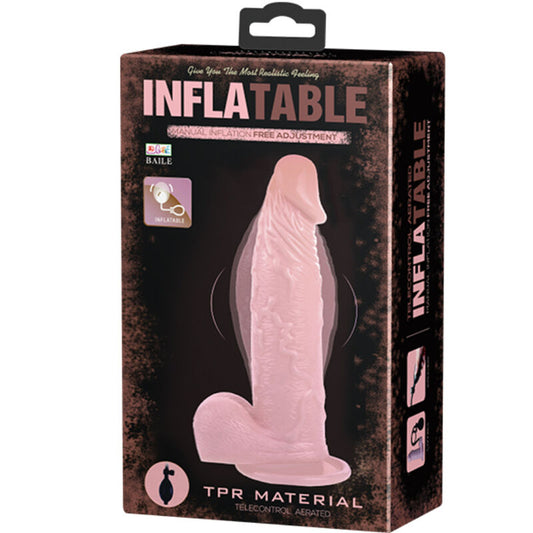 BAILE - INFLATABLE DILDO GONFIABILE REALISTICO CON VENTOSA 15 CM