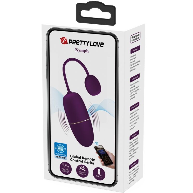 PRETTY LOVE - OVETTO NYMPH VIBRANTE CON APP LONG DISTANCE VIOLA
