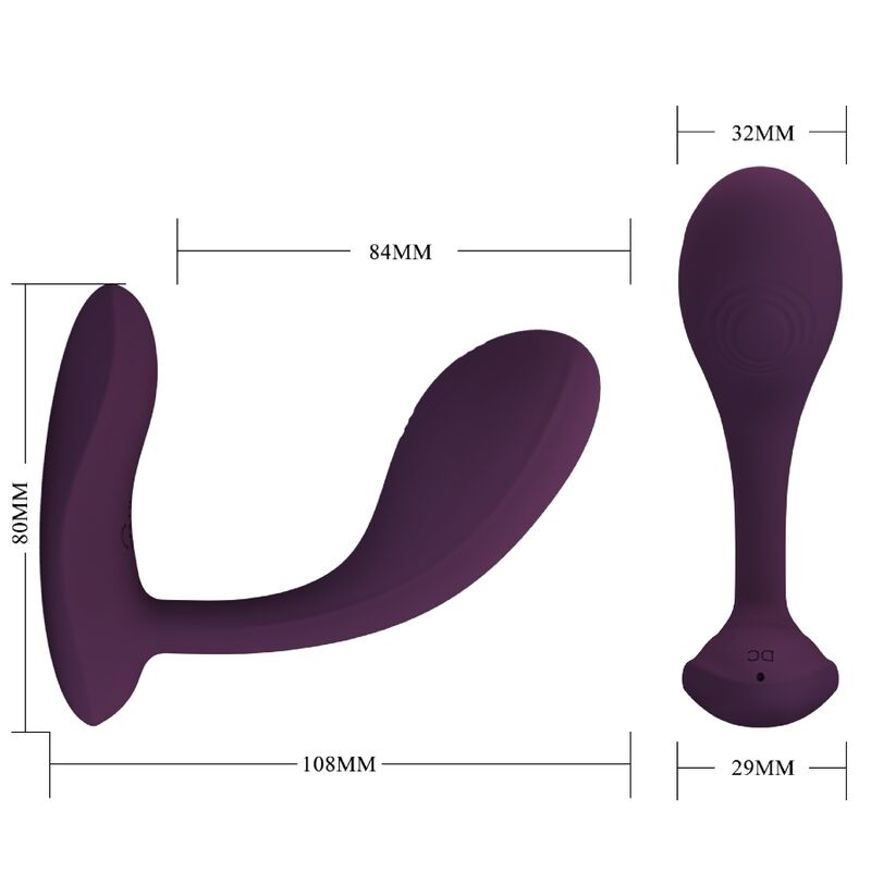 PRETTY LOVE - VIBRATORE BAIRD STIMOLATORE G-SPOT RICARICABILE CON APP LONG DISTANCE VIOLA