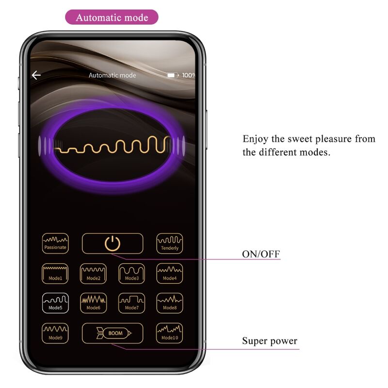 PRETTY LOVE - VIBRATORE BAIRD STIMOLATORE G-SPOT RICARICABILE CON APP LONG DISTANCE VIOLA