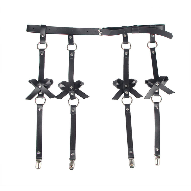 HARNESS A CATENA IN PELLE, DESIGN SEDUTTIVO, TAGLIA UNICA