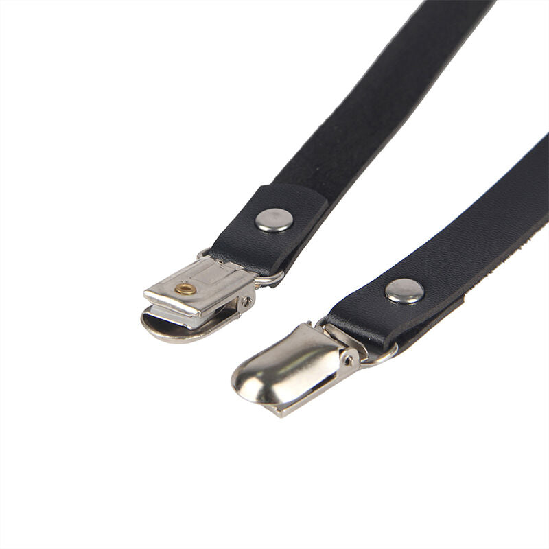 HARNESS A CATENA IN PELLE, DESIGN SEDUTTIVO, TAGLIA UNICA