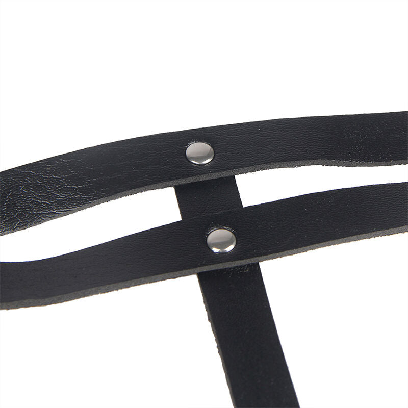 SUBBLIME - CINTURA CON ANELLO IN PELLE NERA T/U 944810