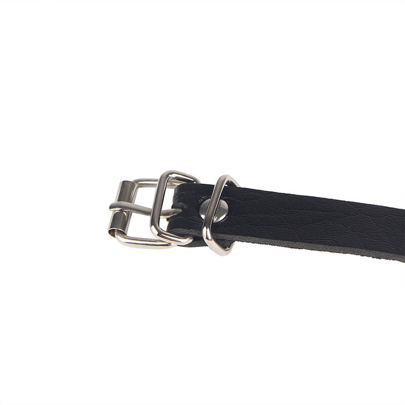 SUBBLIME - CINTURA CON ANELLO IN PELLE NERA T/U 944810