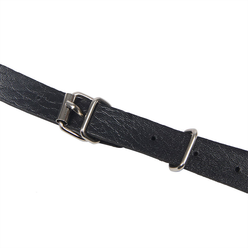 HARNESS TORACICO CON CATENE, NERO, TAGLIA UNICA