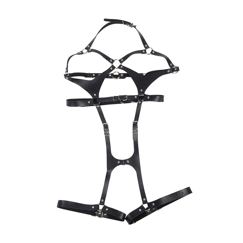 HARNESS FULL BODY IN PELLE, ELEGANTE, TAGLIA UNICA
