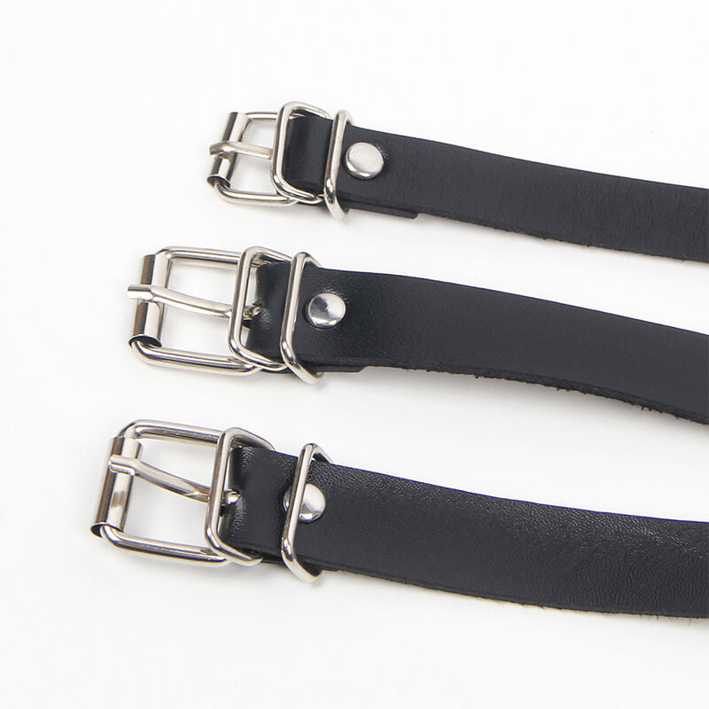 HARNESS CORSETTO CON CATENE, NERO, TAGLIA UNICA