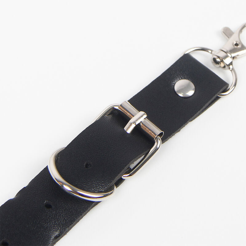 SUBBLIME - HARNESS CON CINGHIE E REGGICALZE CON ANELLI E CATENE T/U 944896