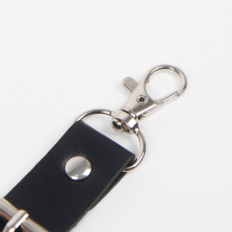 SUBBLIME - HARNESS CON CINGHIE E REGGICALZE CON ANELLI E CATENE T/U 944896