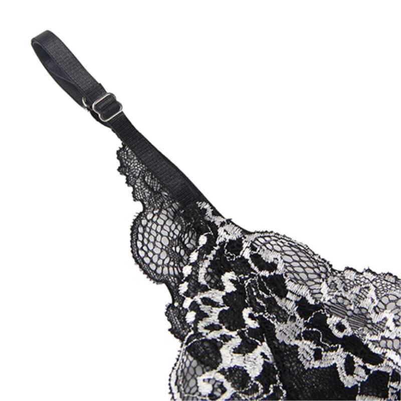 SUBBLIME - BABYDOLL IN TULLE E PIZZO SUL PETTO S/M