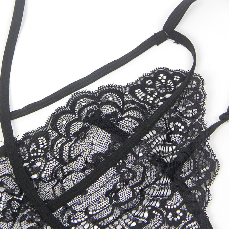 SUBBLIME - COSTUME IN PIZZO NERO POLIZIOTTA S/M