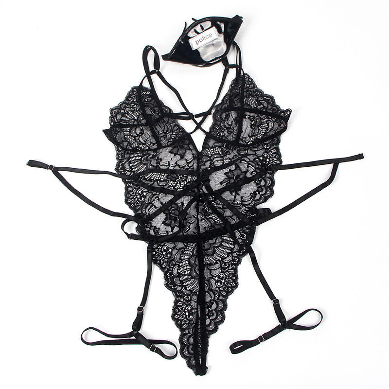 SUBBLIME - COSTUME IN PIZZO NERO POLIZIOTTA S/M