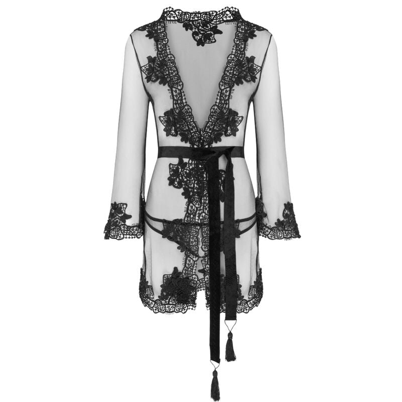 VESTAGLIA + SLIP, SENSUALE E TRASPARENTE, COMFORT ESCLUSIVO
