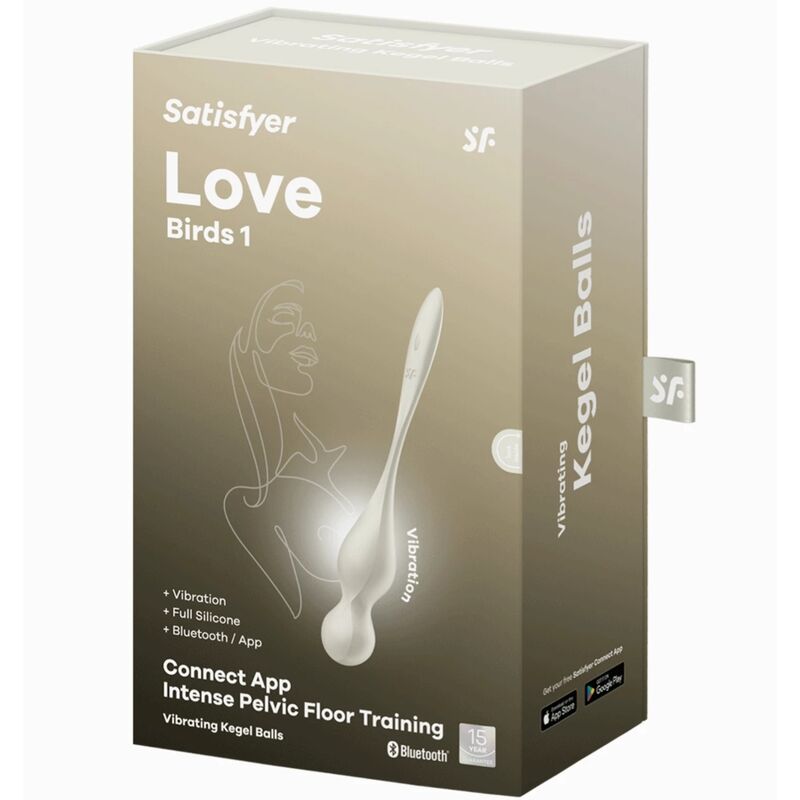 SATISFYER - LOVE BIRDS PALLINE DI KEGEL VIBRANTI BIANCHE