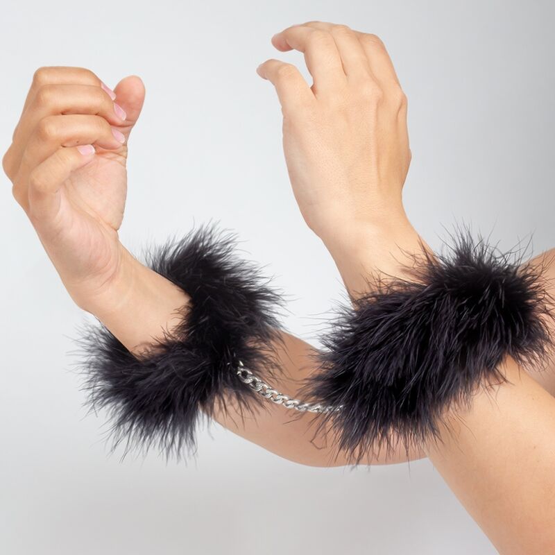 SECRETPLAY - MANETTE CON PIUME NERE