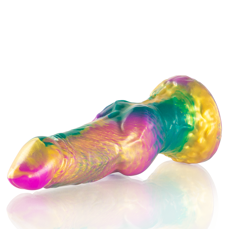 EPIC - IRIS DILDO CON TESTICOLI ARCOBALENO