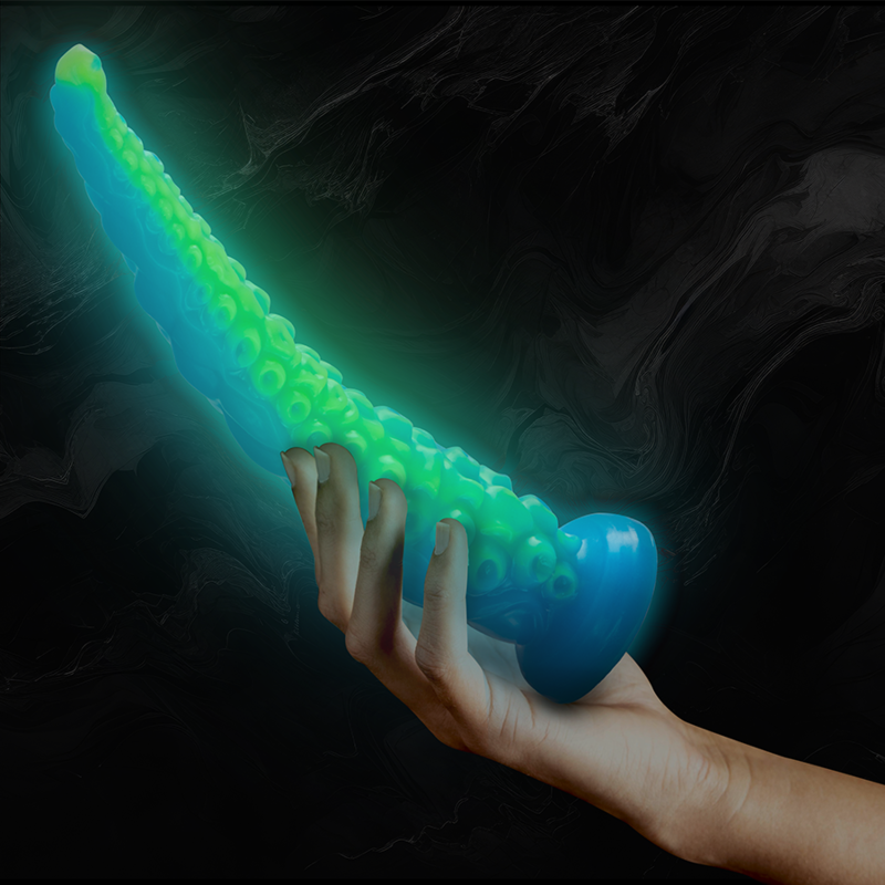 DILDO FLUORESCENTE E REALISTICO, SILICONE PREMIUM