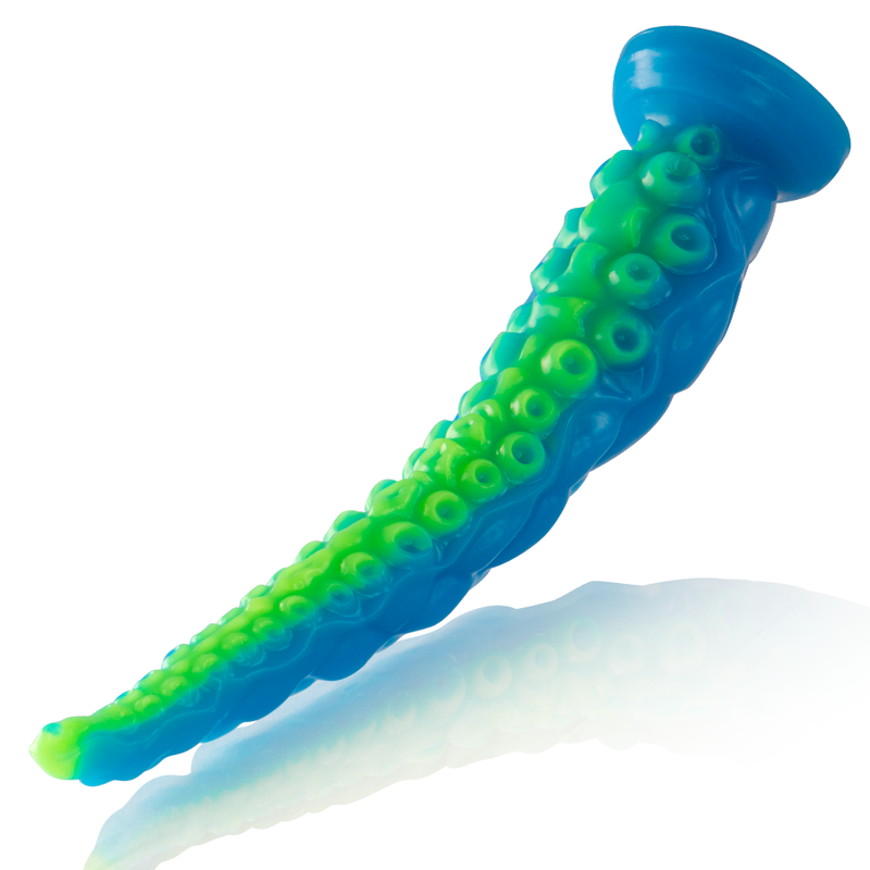 DILDO FLUORESCENTE E REALISTICO, SILICONE PREMIUM