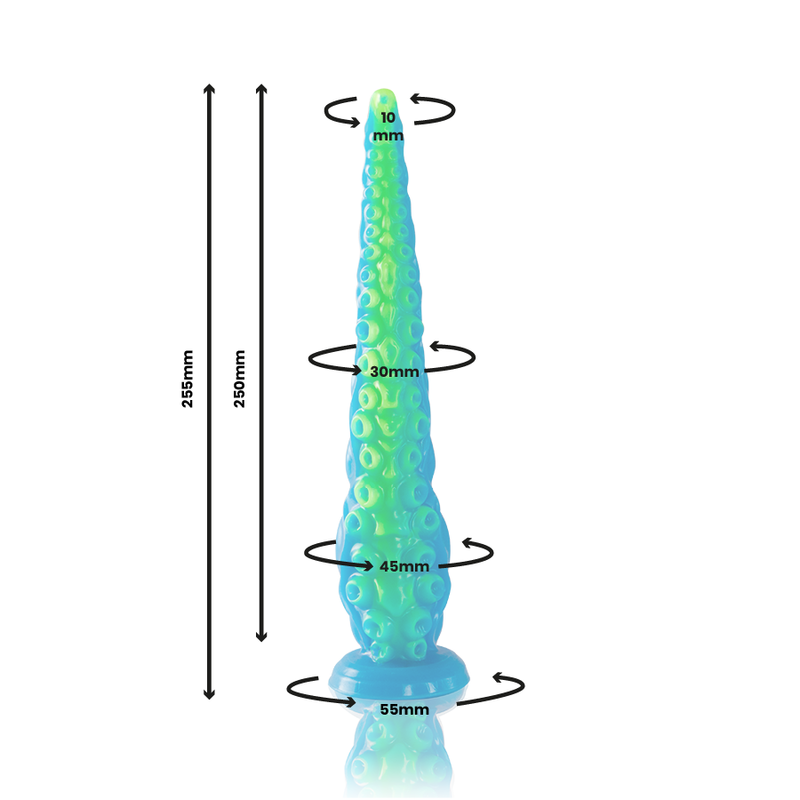 DILDO FLUORESCENTE E SCULTURA MITOLOGICA