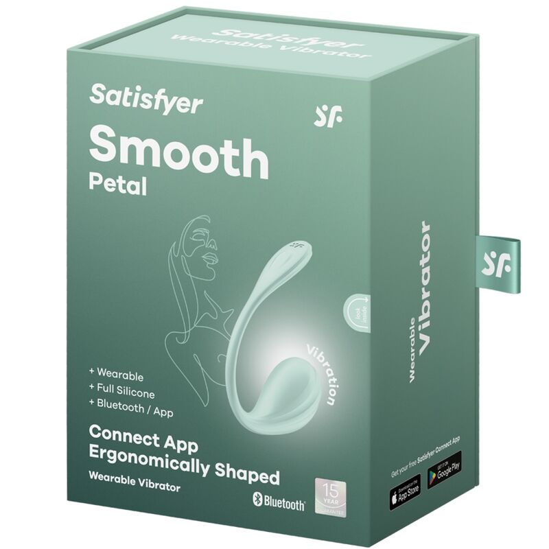 SATISFYER - SMOOTH PETAL STIMOLATORE DEL PUNTO G  CON APP VERDE