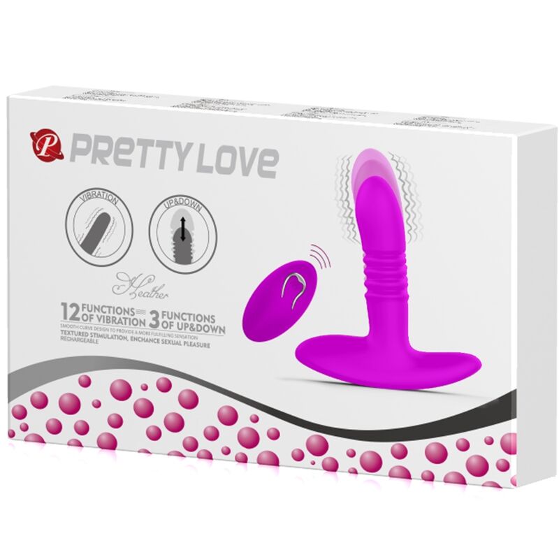 PRETTY LOVE - MASSAGGIATORE ANALE HEATHER CON FUNZIONE DI SPINTA