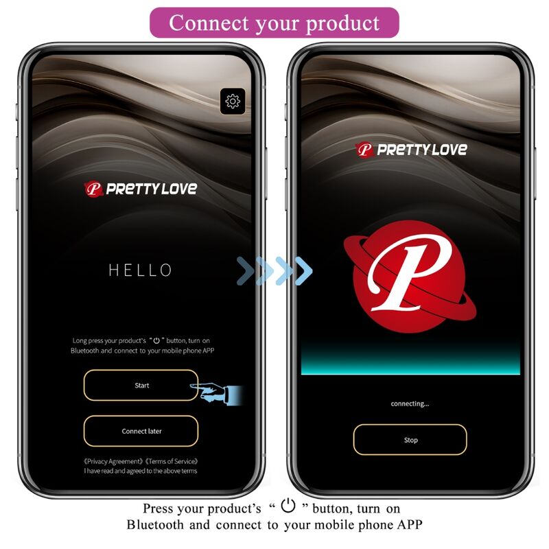 PRETTY LOVE - OVETTO CASPER VIBRANTE RICARICABILE APP LONG DISTANCE