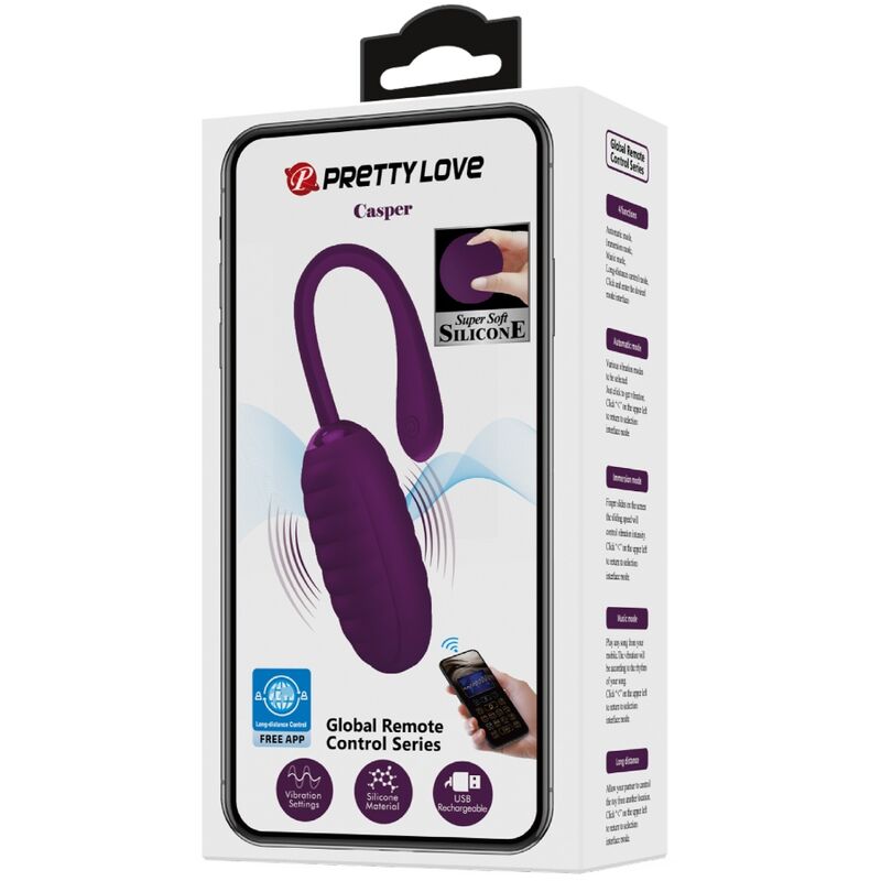 PRETTY LOVE - OVETTO CASPER VIBRANTE RICARICABILE APP LONG DISTANCE