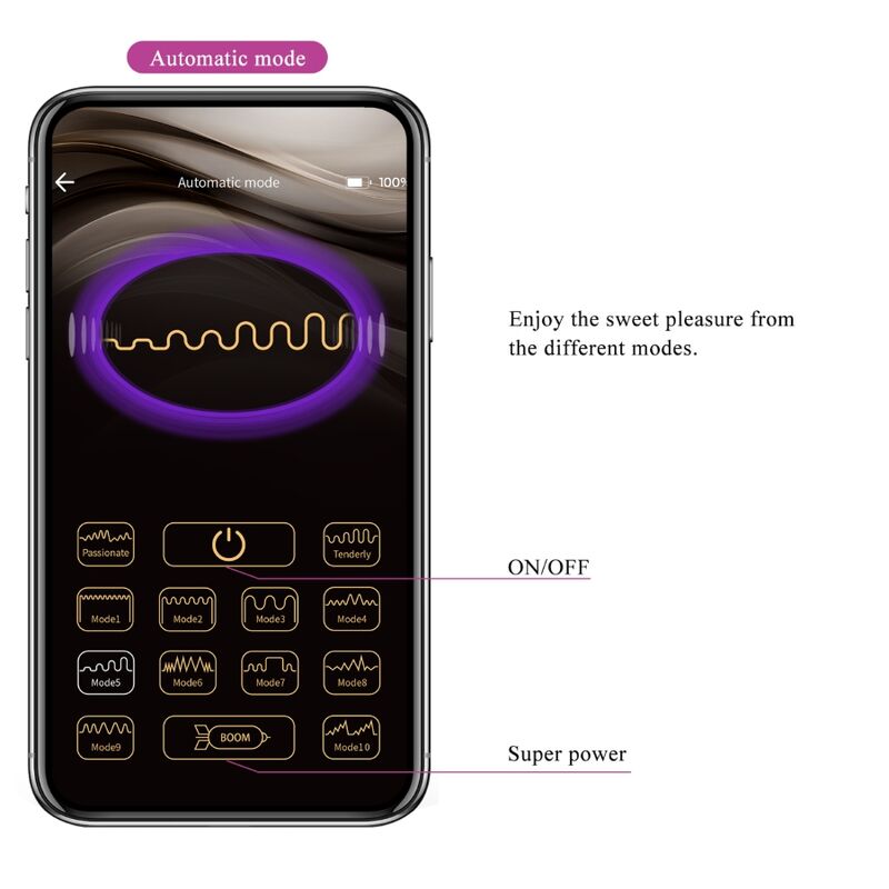 PRETTY LOVE - OVETTO CASPER VIBRANTE RICARICABILE APP LONG DISTANCE