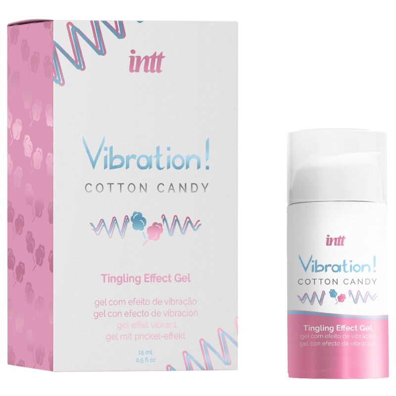 INTT - GEL VIBRANTE LIQUIDO STIMOLANTE INTIMO AROMA COTTON CANDY 15 ML