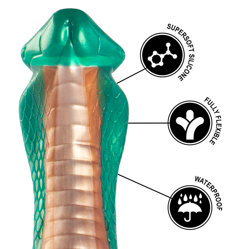 DILDO IN SILICONE PREMIUM, BASE SICURA 90MM