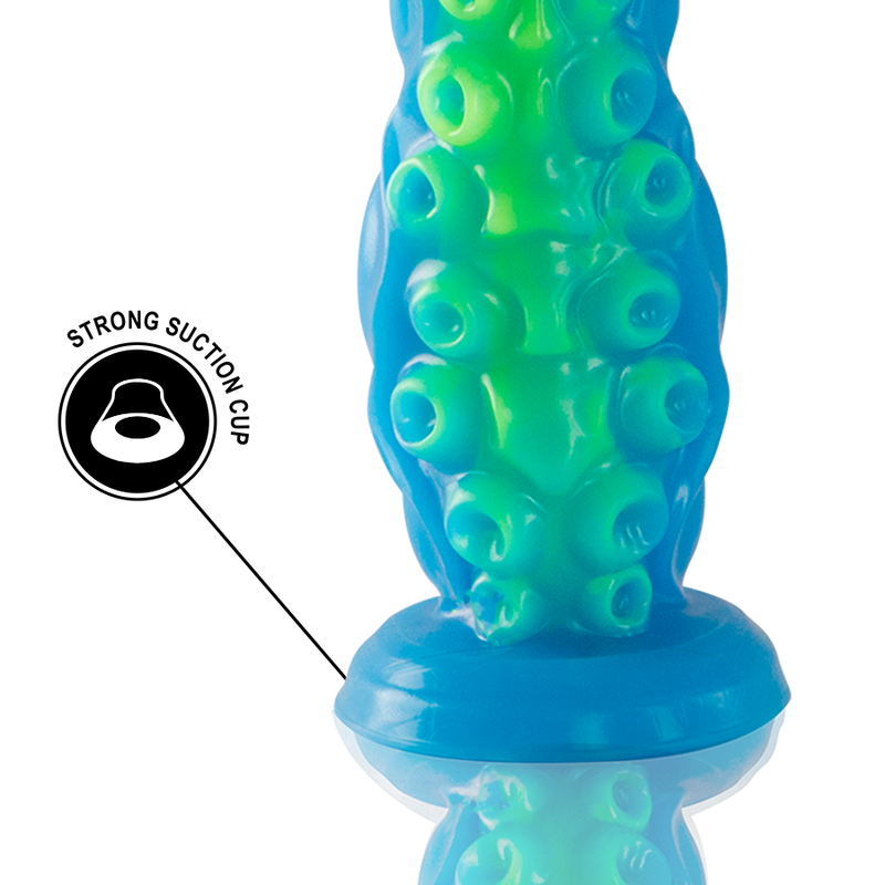 DILDO FLUORESCENTE E REALISTICO, SILICONE PREMIUM