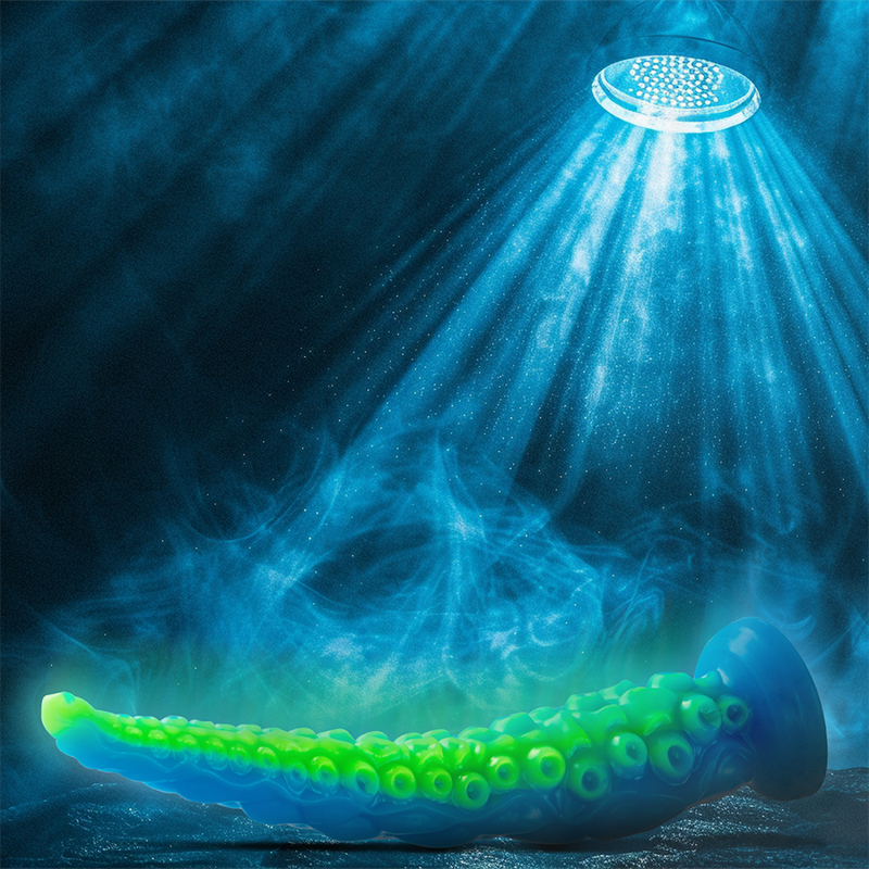 DILDO FLUORESCENTE E REALISTICO, SILICONE PREMIUM