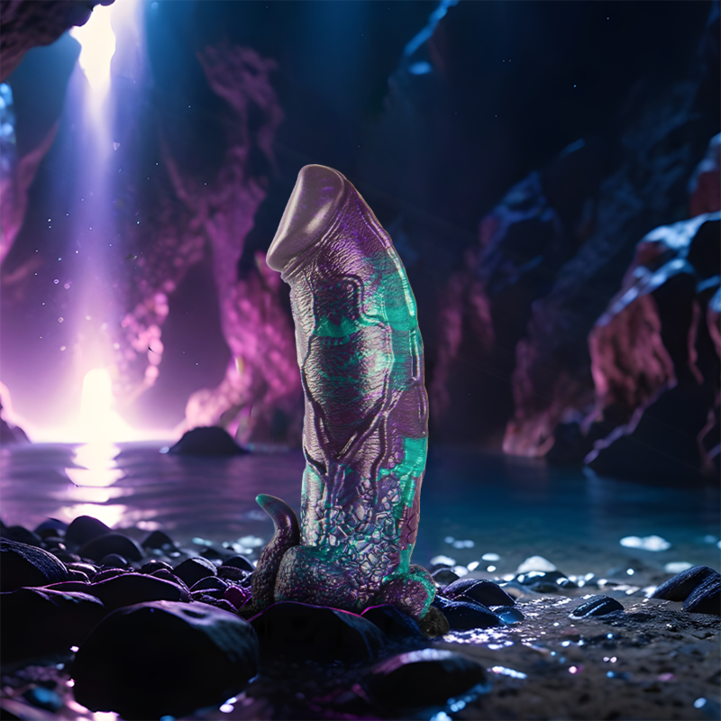 DILDO SCOLPITO IN SILICONE, STIMOLAZIONE INTENSA, DESIGN MITOLOGICO
