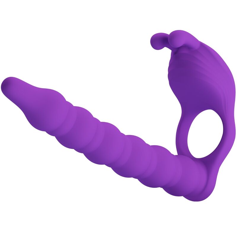 PRETTY LOVE - BLACKNEY ANELLO PENE CON PLUG VIBRANTE VIOLA