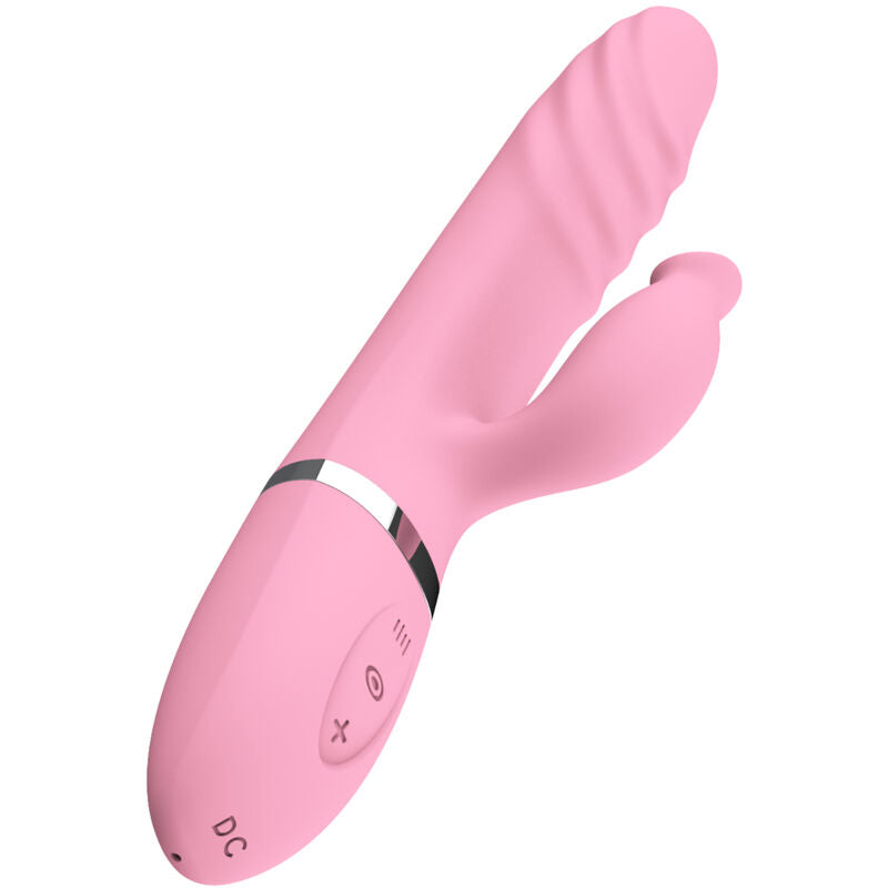 VIBRATORE CON STIMOLATORE CLITORIDEO, LINGUA RISCALDANTE, DESIGN ERGONOMICO