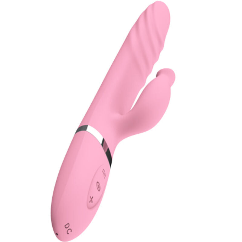 VIBRATORE CON STIMOLATORE CLITORIDEO, LINGUA RISCALDANTE, DESIGN ERGONOMICO