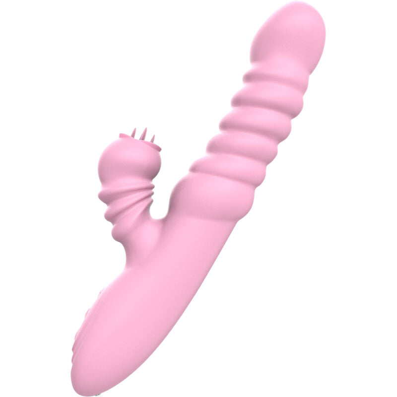 ARMONY - VIBRATORE MULTIFUNZIONE CON LINGUA STIMOLANTE RISCALDANTE ROSA