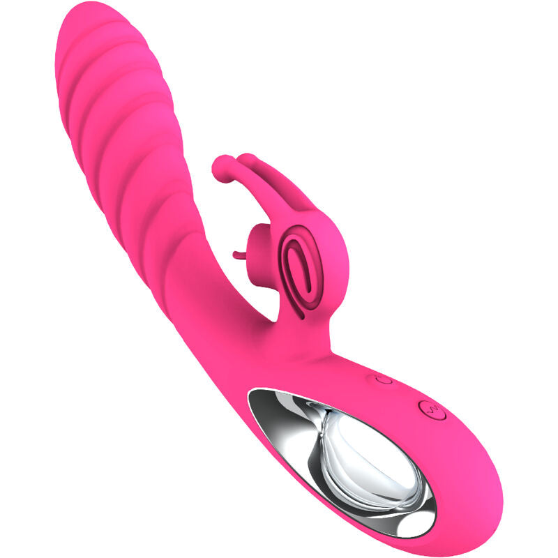 VIBRATORE CON SPINTA E ROTAZIONE, STIMOLATORE CLITORIDEO INTEGRATO, 36 MODALITÀ DI VIBRAZIONE