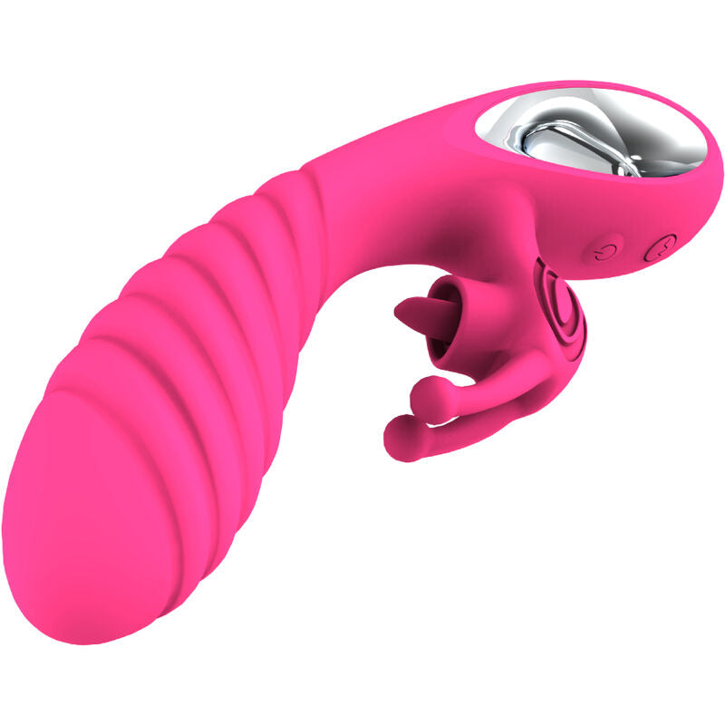 VIBRATORE CON SPINTA E ROTAZIONE, STIMOLATORE CLITORIDEO INTEGRATO, 36 MODALITÀ DI VIBRAZIONE