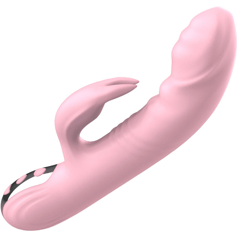 VIBRATORE RISCALDANTE CON STIMOLATORE CLITORIDEO, 36 MODALITÀ DI VIBRAZIONE, RICARICABILE, SILICONE