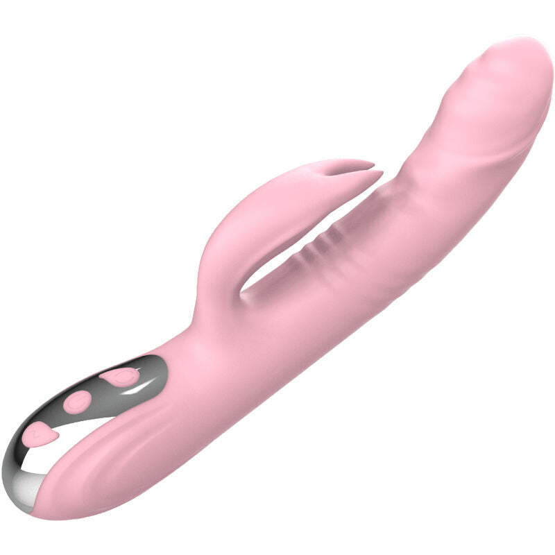 VIBRATORE RISCALDANTE CON STIMOLATORE CLITORIDEO, 36 MODALITÀ DI VIBRAZIONE, RICARICABILE, SILICONE